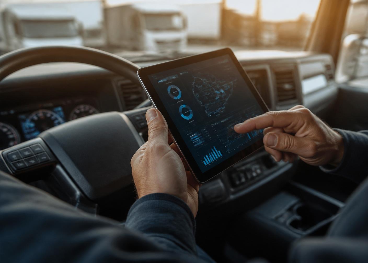 Speedaro Dashboard im Fahrerhaus